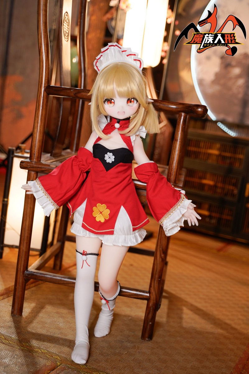 可爱アニメラブドール MOZU Kerr 85cm ちゃん ソフトビニール製頭部+TPE製ボディ宣伝画像と同じ制服も付属