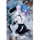 巨乳 アニメラブドール MOZUDOLL- Rem 85cm ソフトビニール製頭部+ TPE製ボディ 制服も付属