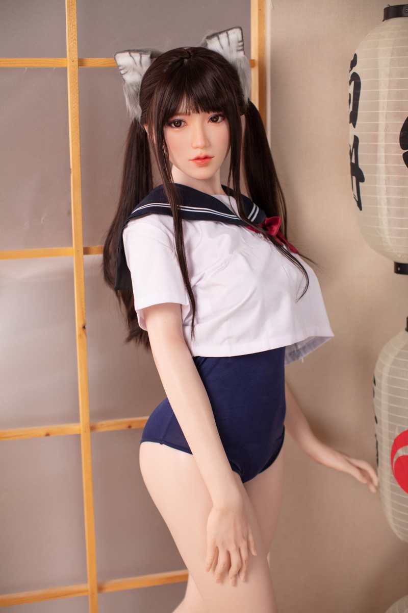 JK 制服リアルラブドール Real girl C17ヘッド 158cm Eカップ シリコンヘッド ボディ素材TPE/シリコン選択可能